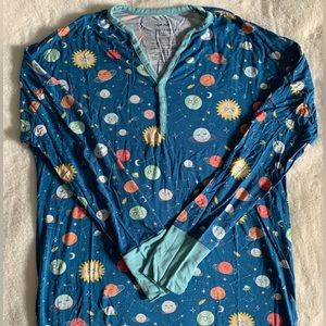 Little Sleepies Blue Celestial Pajama Top